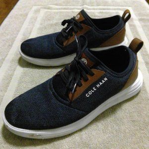 Cole Haan Grand Navy Slip On Oxfords